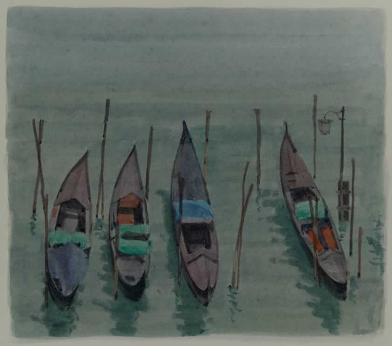 Italo : Gondoles en hiver