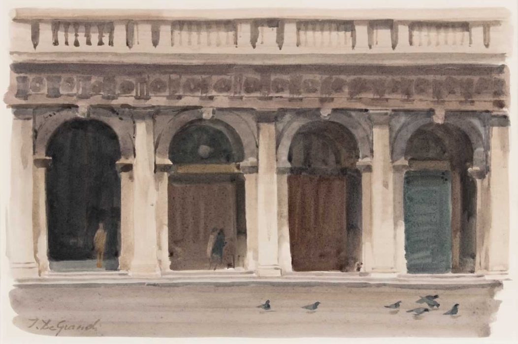 Italo : Arcades de la bibliothèque