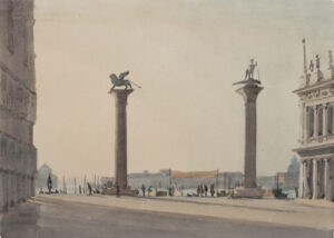 Italo De Grandi : Piazzetta tôt le matin