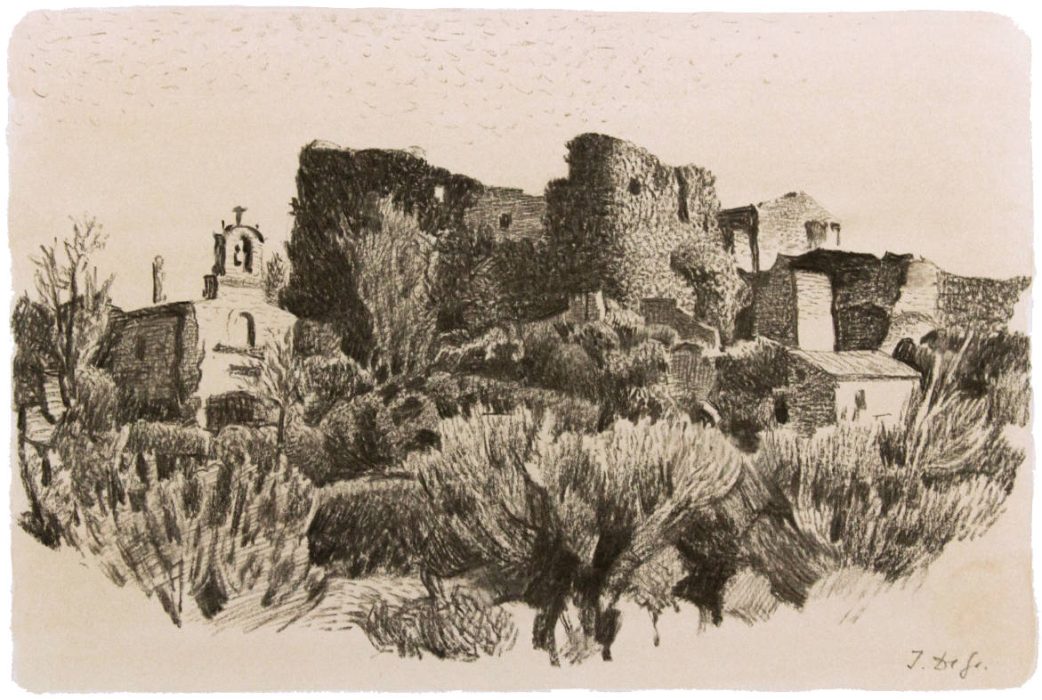 Italo : Chapelle et ruine au lière