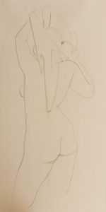 Italo : Jeune femme à sa toilette