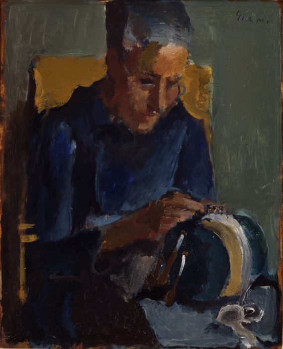 W Gimmi : La dentelière (mère de l'artiste)