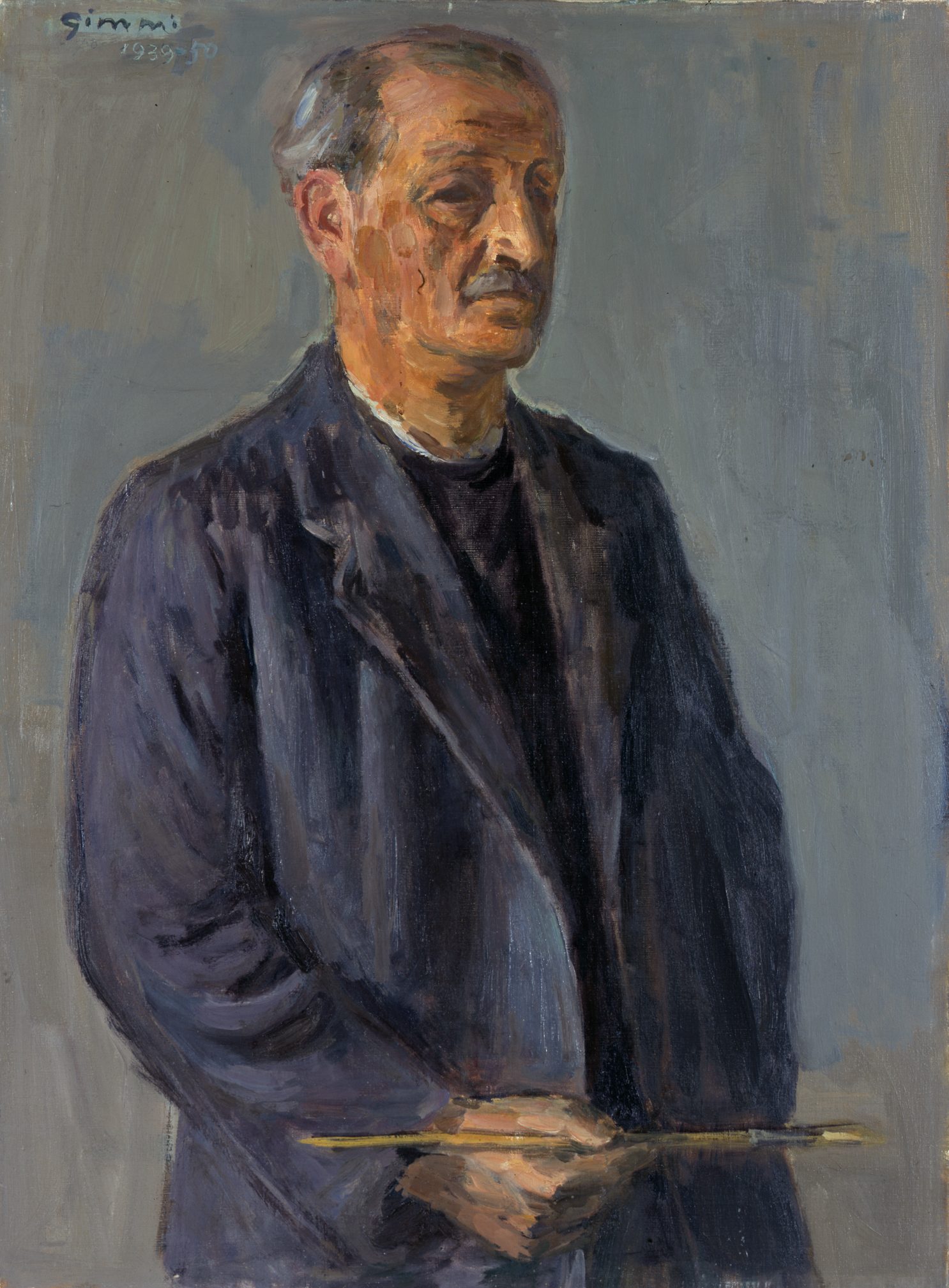 W. Gimmi : Autoportrait au pinceau HD