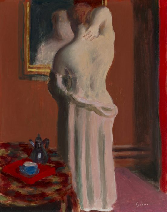 W Gimmi : Nu de dos au mirroir