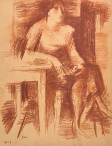 W Gimmi : Femme assise à table HD