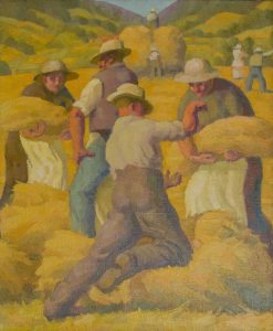 C Reymond : La moisson à Vaulion