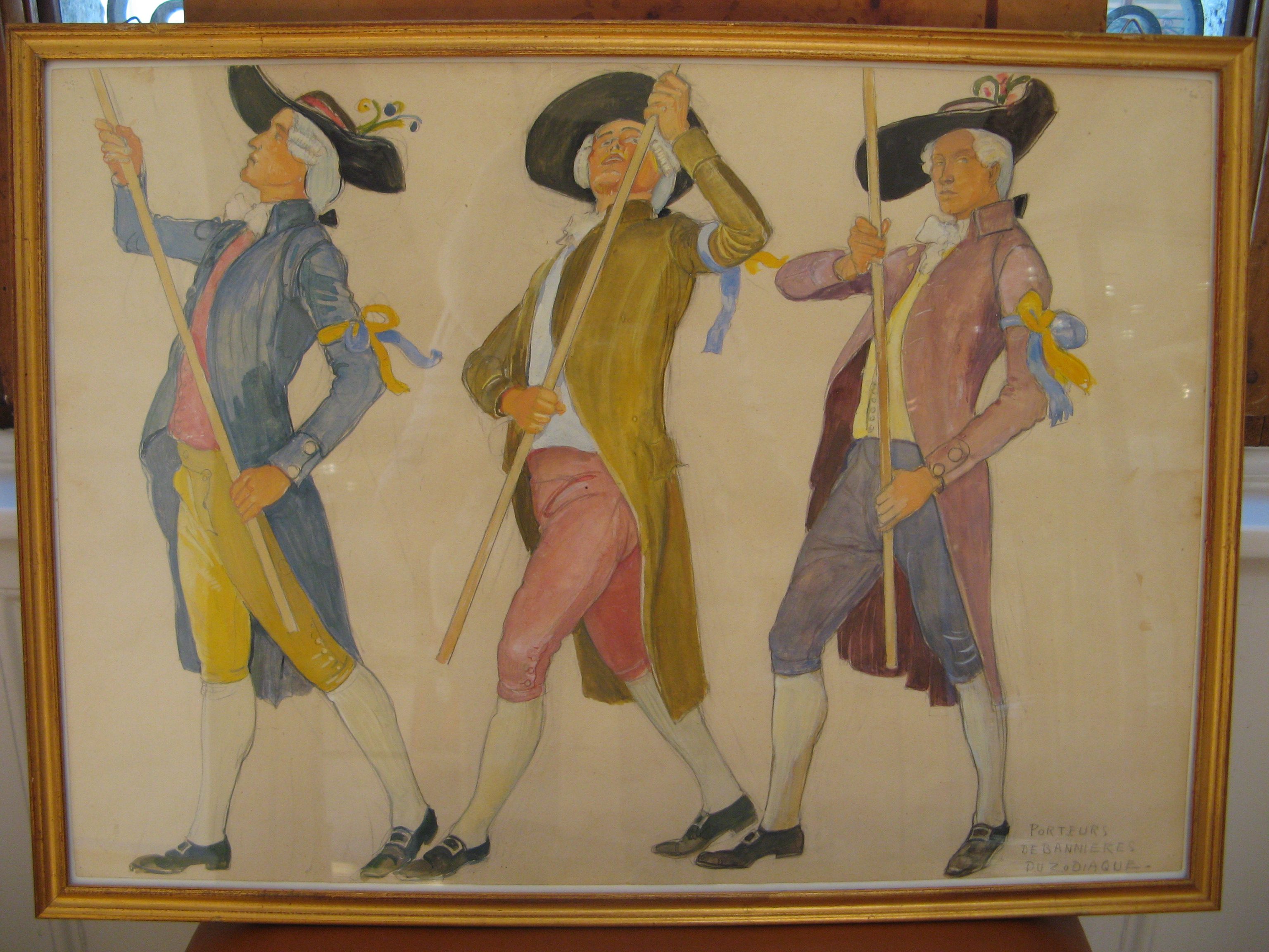 Ernest Bieler 1927 : Porteurs de bannières du zodiaque