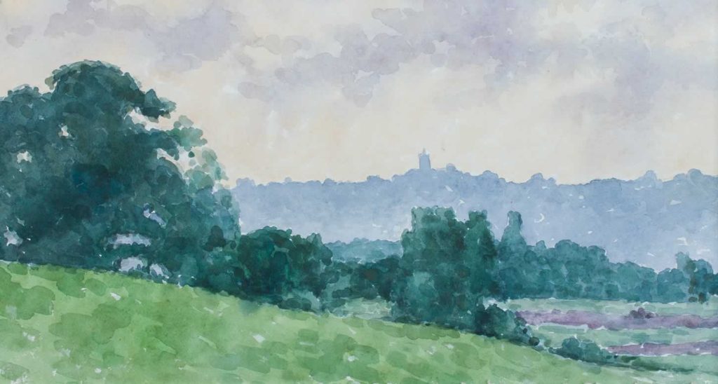 Casimir Reymond : Paysage de campagne