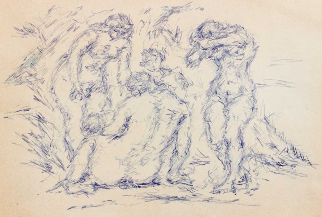 Casimir Reymond : Groupe de femmes