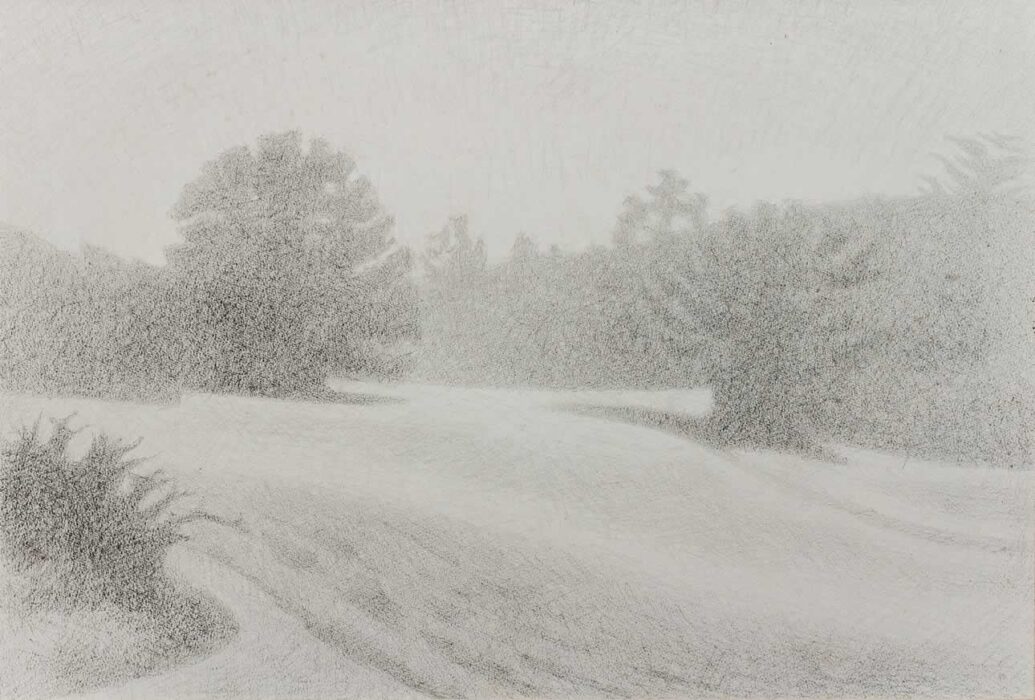 Casimir Reymond : Chemin en lisière de forêt