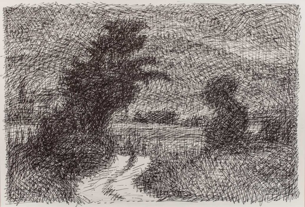 Casimir Reymond : Chemin dans la campagne