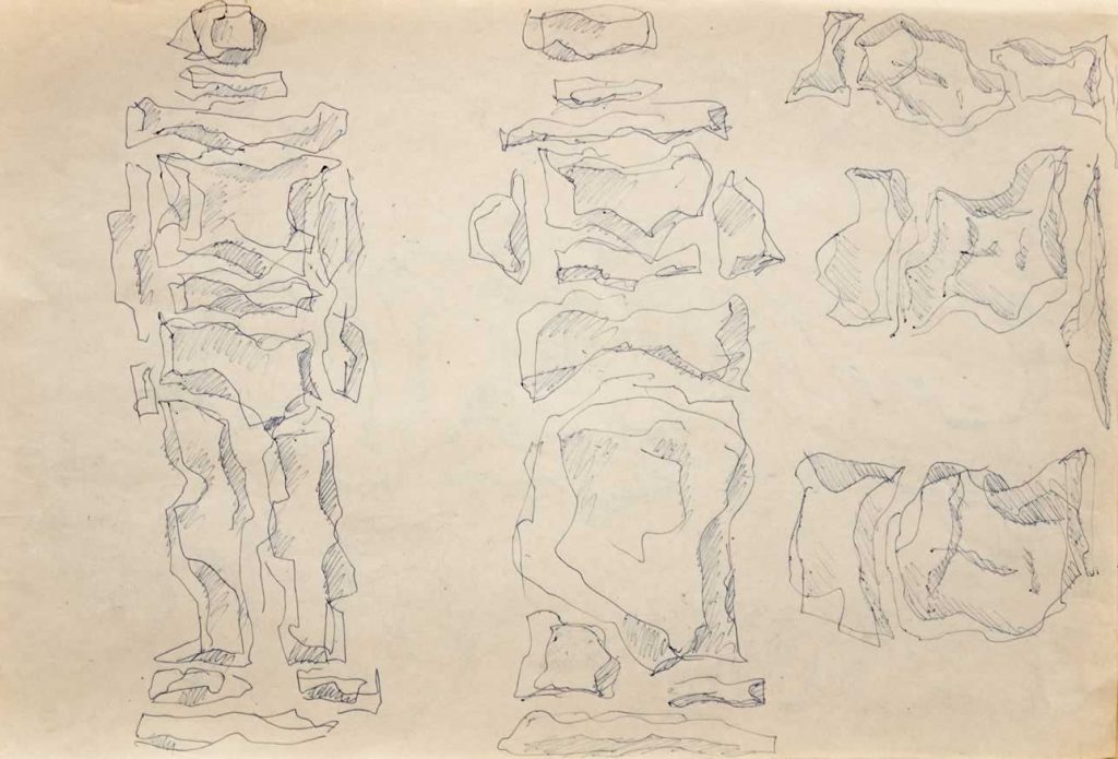 Casimir Reymond : Esquisse d'empilement 2