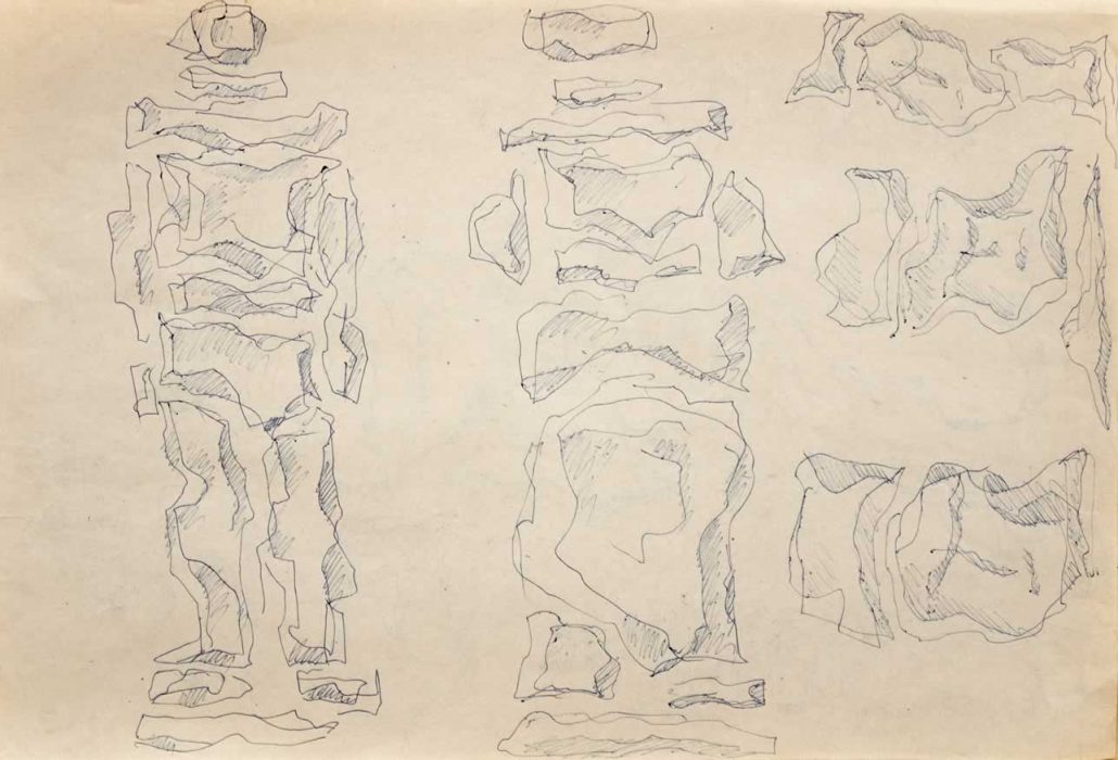 Casimir Reymond : Esquisse d'empilement 2