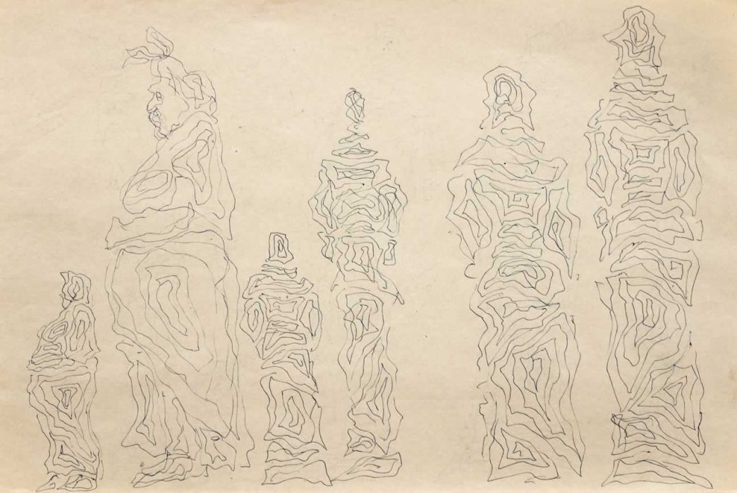 Casimir Reymond : Esquisse d'empilement 1