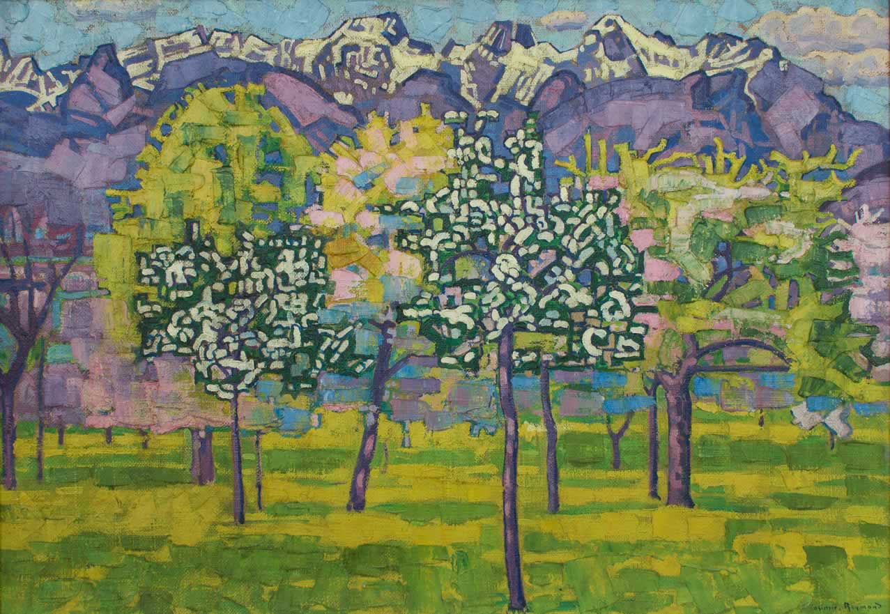 Casimir Reymond : Vergers et montagnes