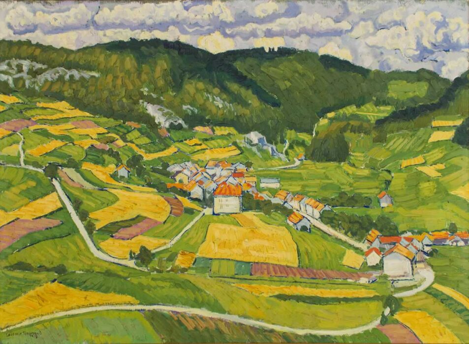 Casimir Reymond : Le village de Vaulion