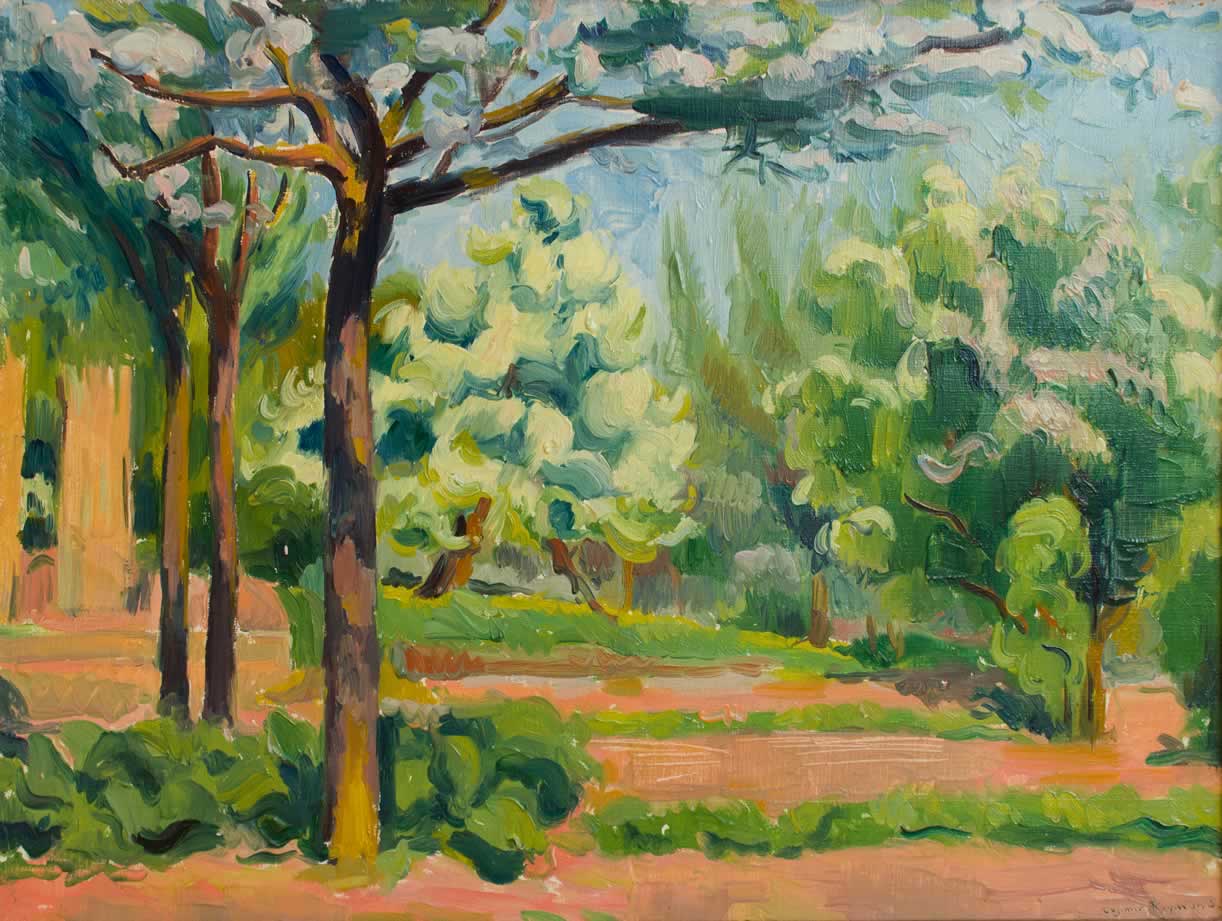 Casimir Reymond : Vergers en fleur