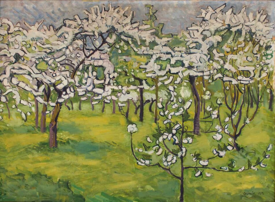 Casimir Reymond : Cerisiers en fleur