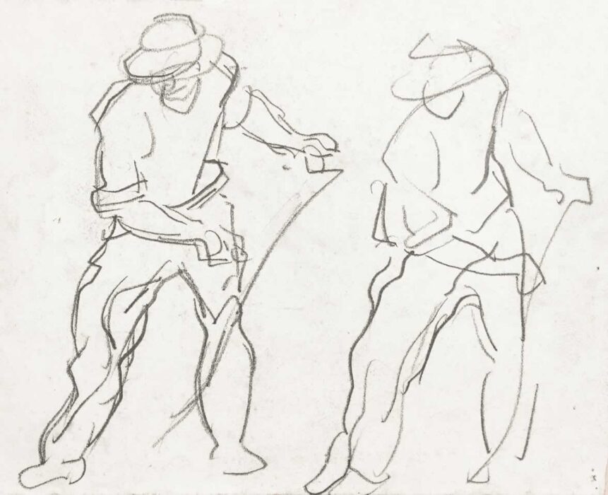 Casimir Reymond ; Deux faucheurs