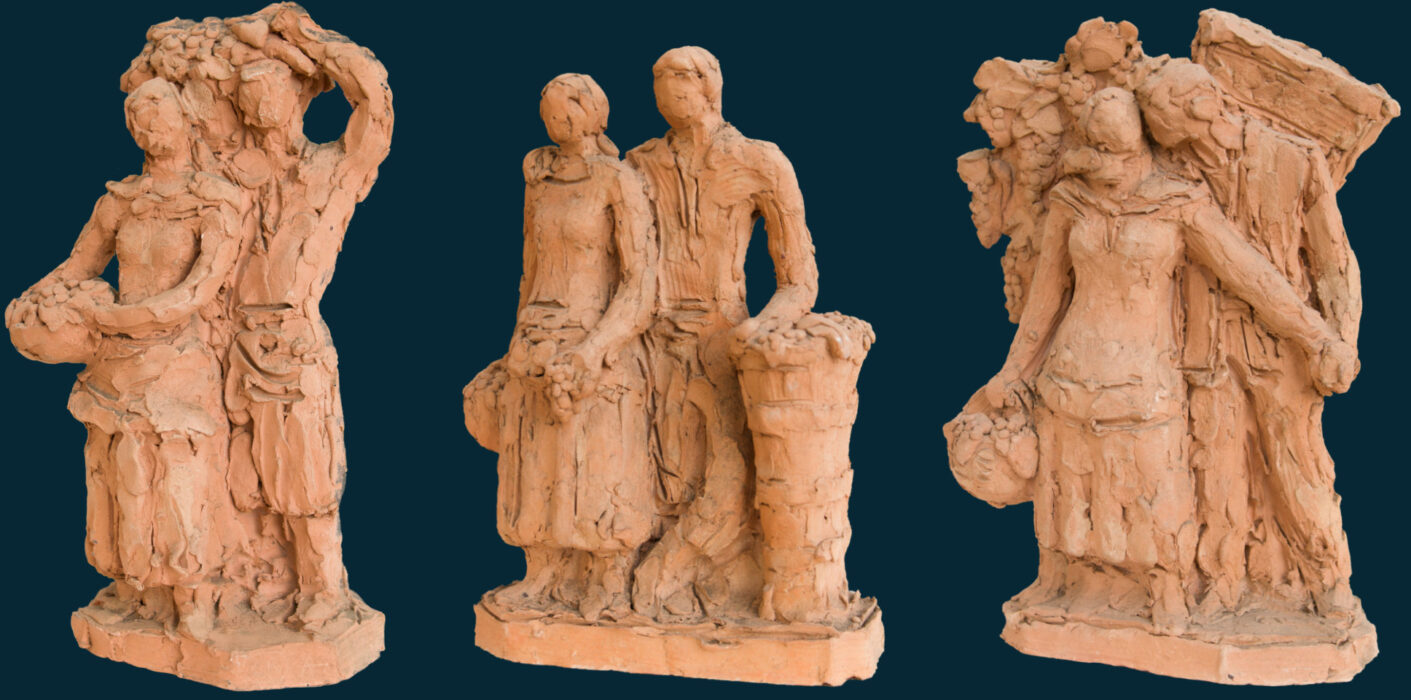 Casimir Reymond : Couples de vendangeurs