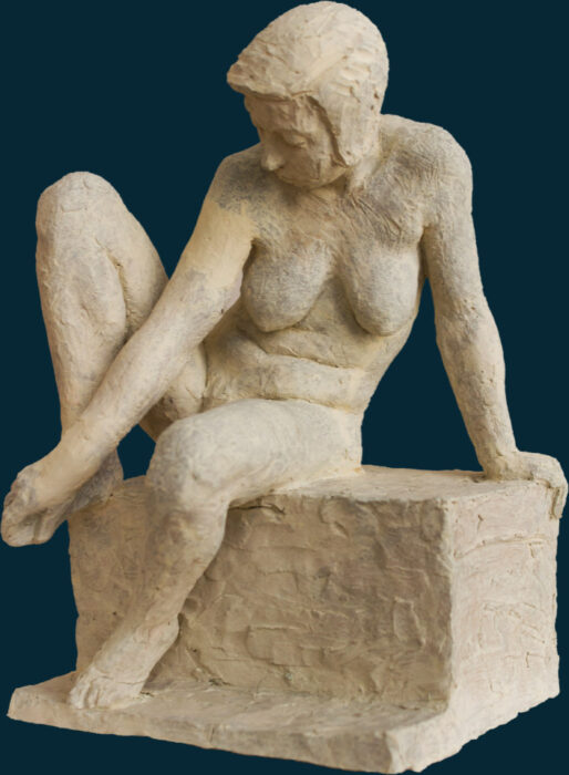 Casimir Reymond : Baigneuse assise