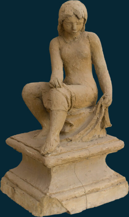 Casimir Reymond : Jeune fille assise