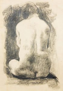 Casimir Reymond : Nu assis de dos