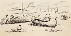 Casimir Reymond : Bateaux de pêche