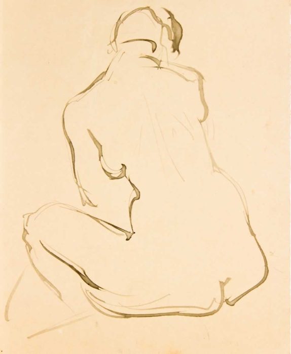 Casimir Reymond : Nu de dos