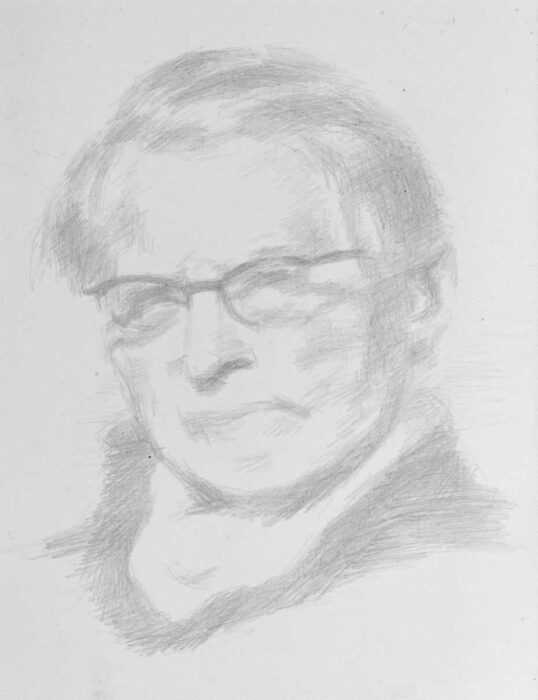 Casimir Reymond : Autoportrait tardif