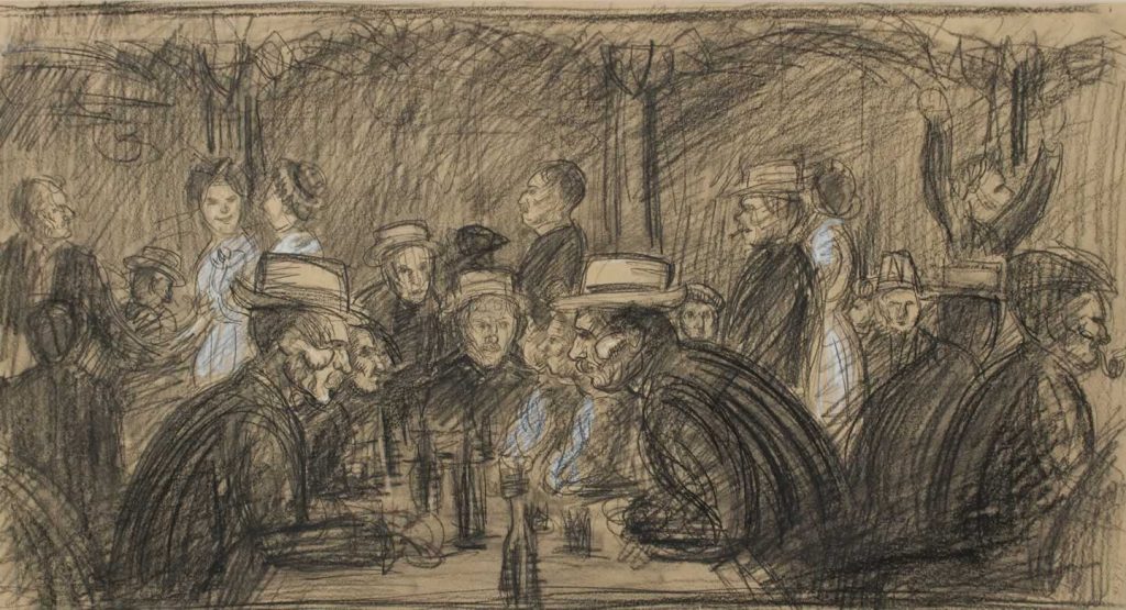 Casimir Reymond : Scène de café