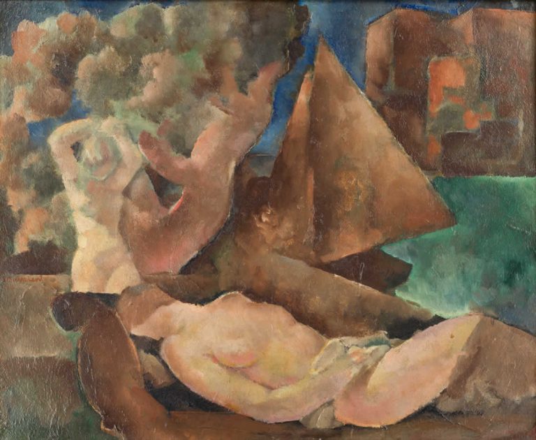 R.-Th. Bosshard : Nu à la voile