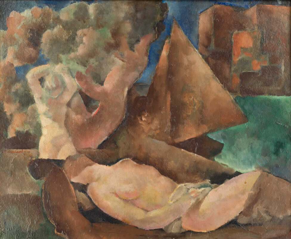 R.-Th. Bosshard : Nu à la voile