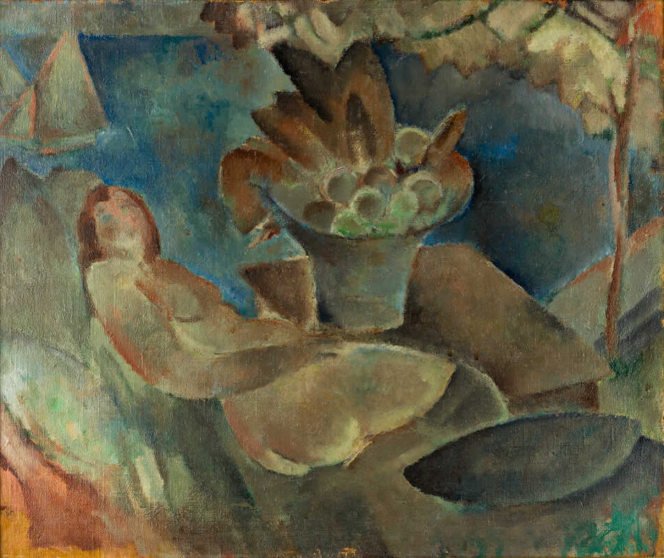 R.-Th. Bosshard : Nu à la corbeille