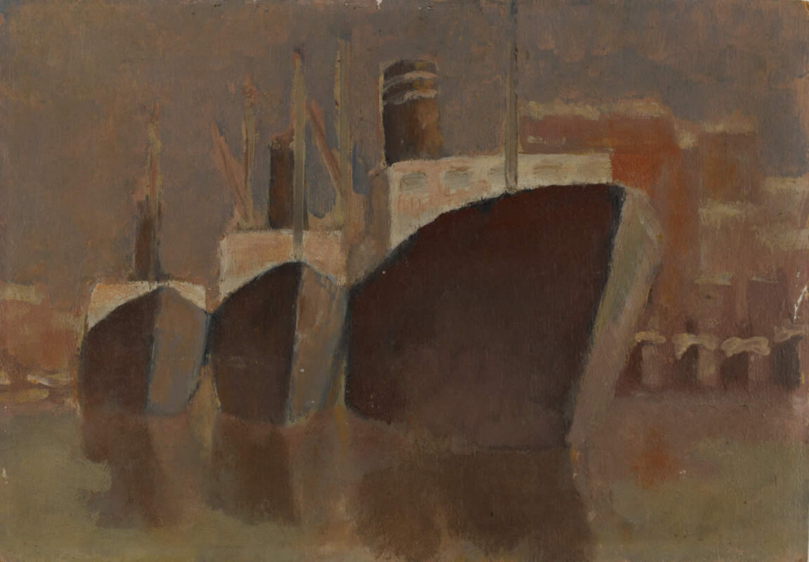 R.-Th. Bosshard : Trois bateaux à Marseilles