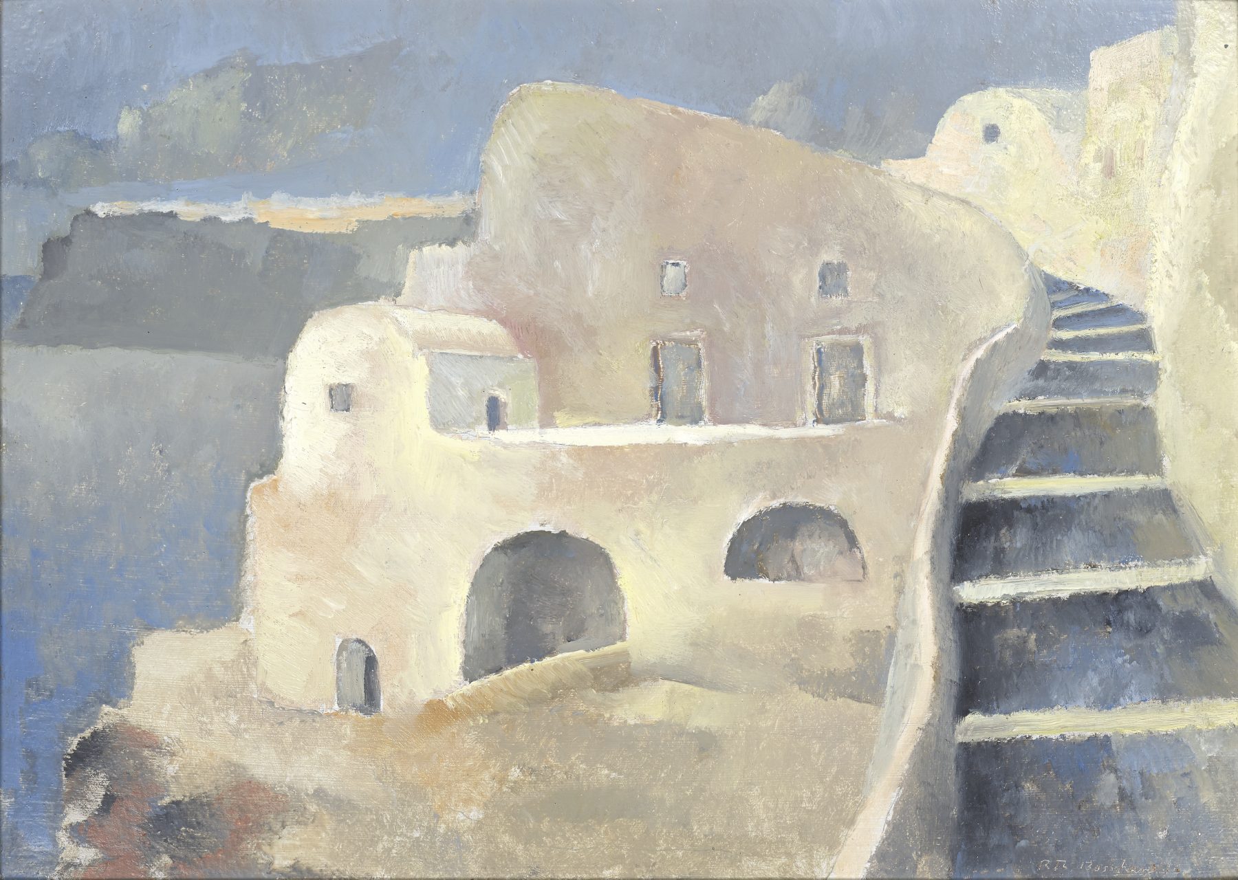 RTh Bosshard : Escaliers à Santorin