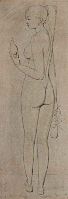 Vincent De Grandi : Jeune fille aux poires