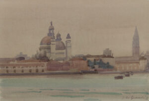 Italo De Grandi : La Salute vue de La Giudecca