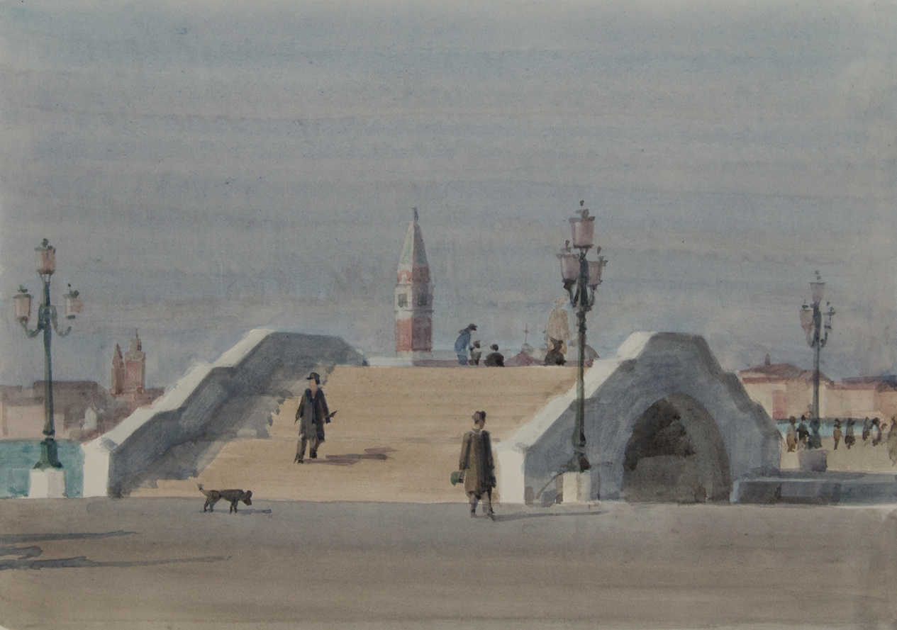 Italo De Grandi : Pont, Riva degli Schiavoni