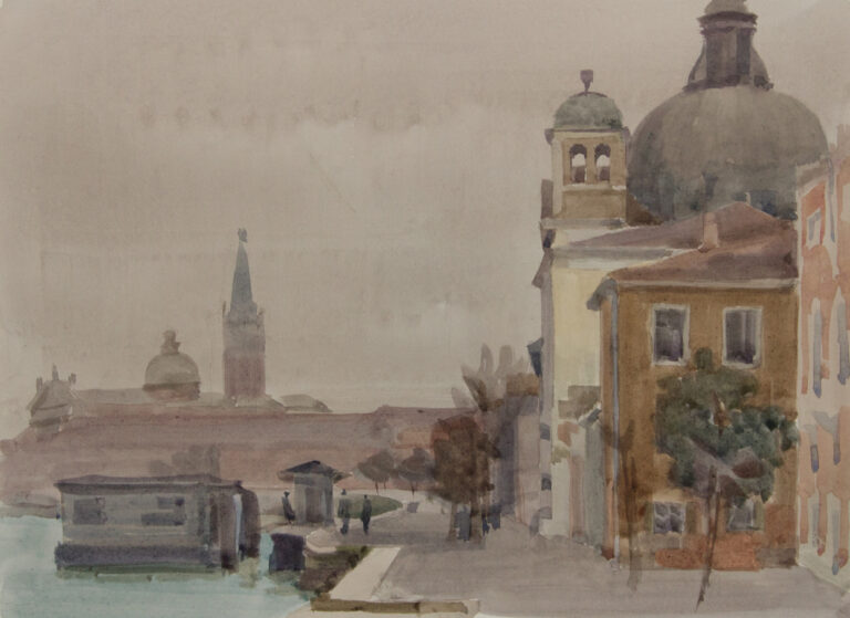 Italo De Grandi : La Giudecca, Zitelle et San Giorgio Maggiore