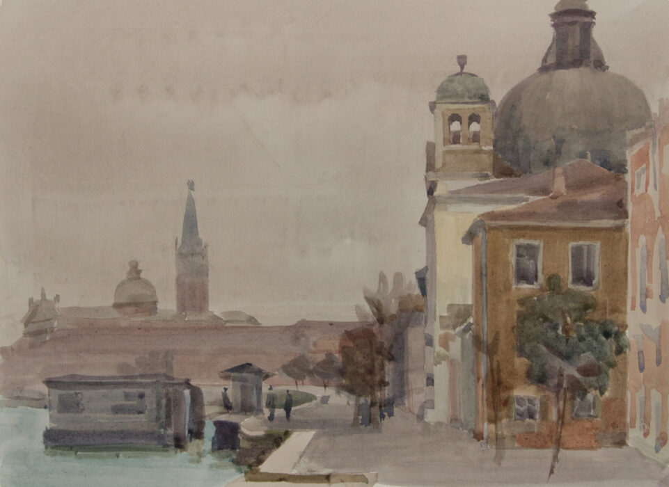 Italo De Grandi : La Giudecca, Zitelle et San Giorgio Maggiore