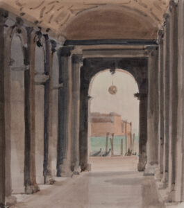 Italo De Grandi : Sous les arcades de la bibliothèque