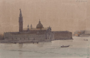 Italo De Grandi : San Giorgio Maggiore, le soir