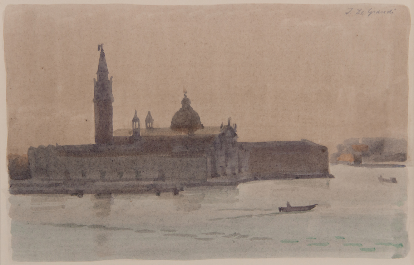 Italo De Grandi : San Giorgio Maggiore, le soir