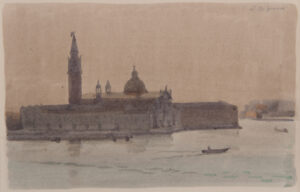Italo De Grandi : San Giorgio Maggiore, le soir