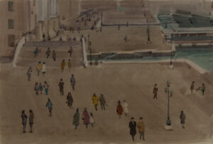 Italo De Grandi : Piétons, Riva degli Schiavoni