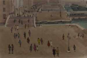 Italo De Grandi : Piétons, Riva degli Schiavoni