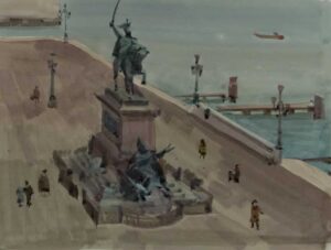 Italo De Grandi : Statue équestre de Victor Emmanuel II