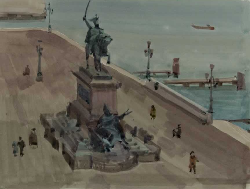 Italo De Grandi : Statue équestre de Victor Emmanuel II