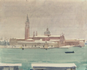 Italo De Grandi : Neige sur San Giorgio